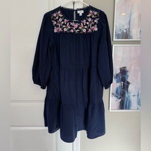 Crown & Ivy Floral Embroidered Dress